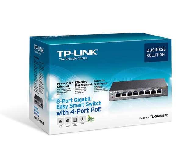 TP-Link 8p TL-SG108PE (8x10/100/1000Mbit, 4xPoE+) - 359600 - zdjęcie 5